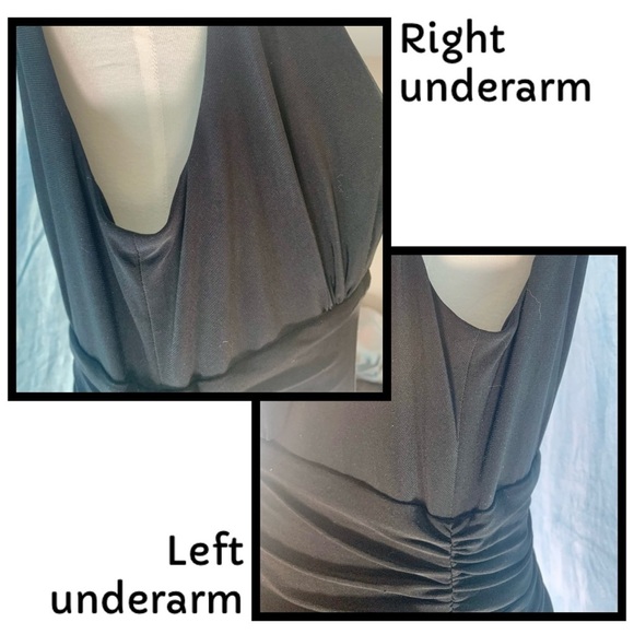 J.R. Nites byCarol Lin Fit & Flare Black Lace / Champagne Cocktail Dress [Sz 14] - Picture 7 of 13